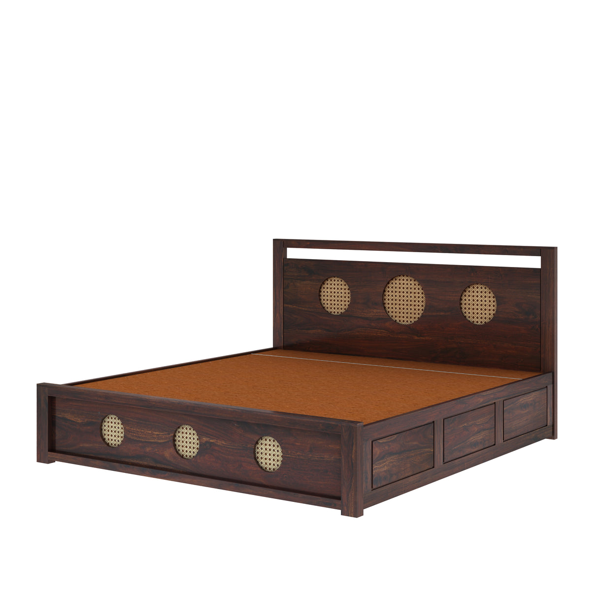 Cosmos Solid Sheesham Wood Hydraulic Storage Bed - 3 years Warranty