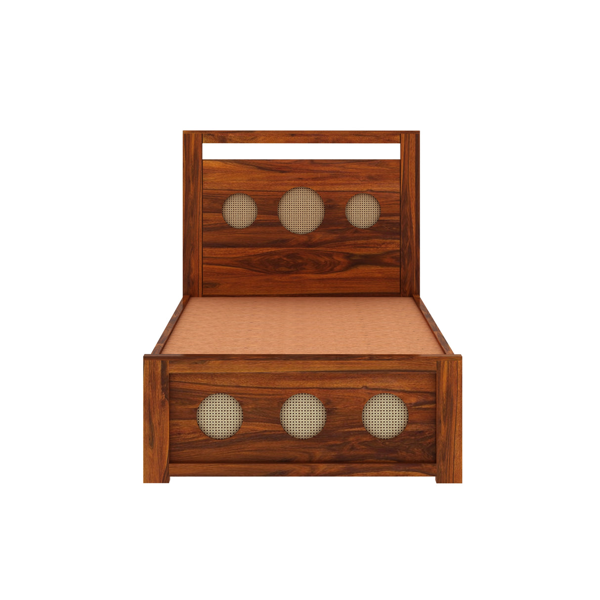Cosmos Solid Sheesham Wood Single Bed  - 3 years Warranty