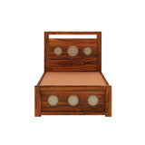 Cosmos Solid Sheesham Wood Single Bed  - 3 years Warranty