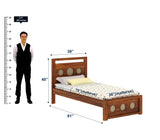 Cosmos Solid Sheesham Wood Single Bed  - 3 years Warranty