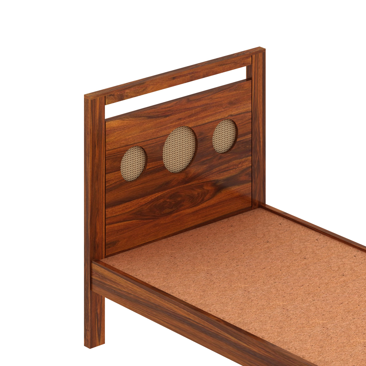 Cosmos Solid Sheesham Wood Single Bed  - 3 years Warranty