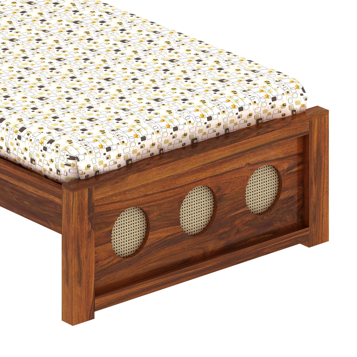 Cosmos Solid Sheesham Wood Single Bed  - 3 years Warranty
