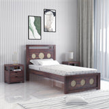 Cosmos Solid Sheesham Wood Single Bed  - 1 Year Warranty