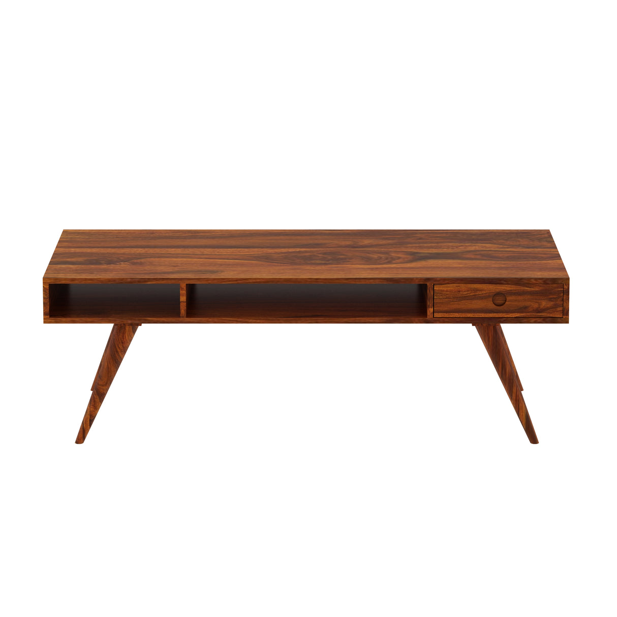 Monte Solid Sheesham Wood Coffee Table With Drawer Storage (LARGE) - 3 Years Warranty