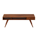 Monte Solid Sheesham Wood Coffee Table With Drawer Storage (LARGE) - 3 Years Warranty