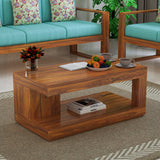 Boston Solid Sheesham Wood Coffee Table - 3 years Warranty