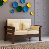 Nirvana Solid Sheesham Wood 2 Seater Sofa - 3 Years Warranty