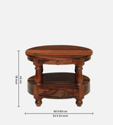 Jodhpur Solid Sheesham Wood End Table - 3 Years Warranty