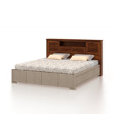 Maharaja Upholstered Bed with Wooden Headboard Storage and Box Storage - 3 Years Warranty