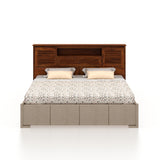 Maharaja Upholstered Bed with Wooden Headboard Storage and Box Storage - 3 Years Warranty