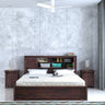 Maharaja Groove Solid Sheesham Wood Bed with Box and Headboard Storage - 3 years Warranty