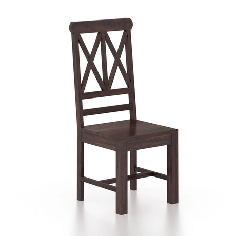 Cross Solid Sheesham Wood Office/Study/Dining Chair - 3 Years Warranty