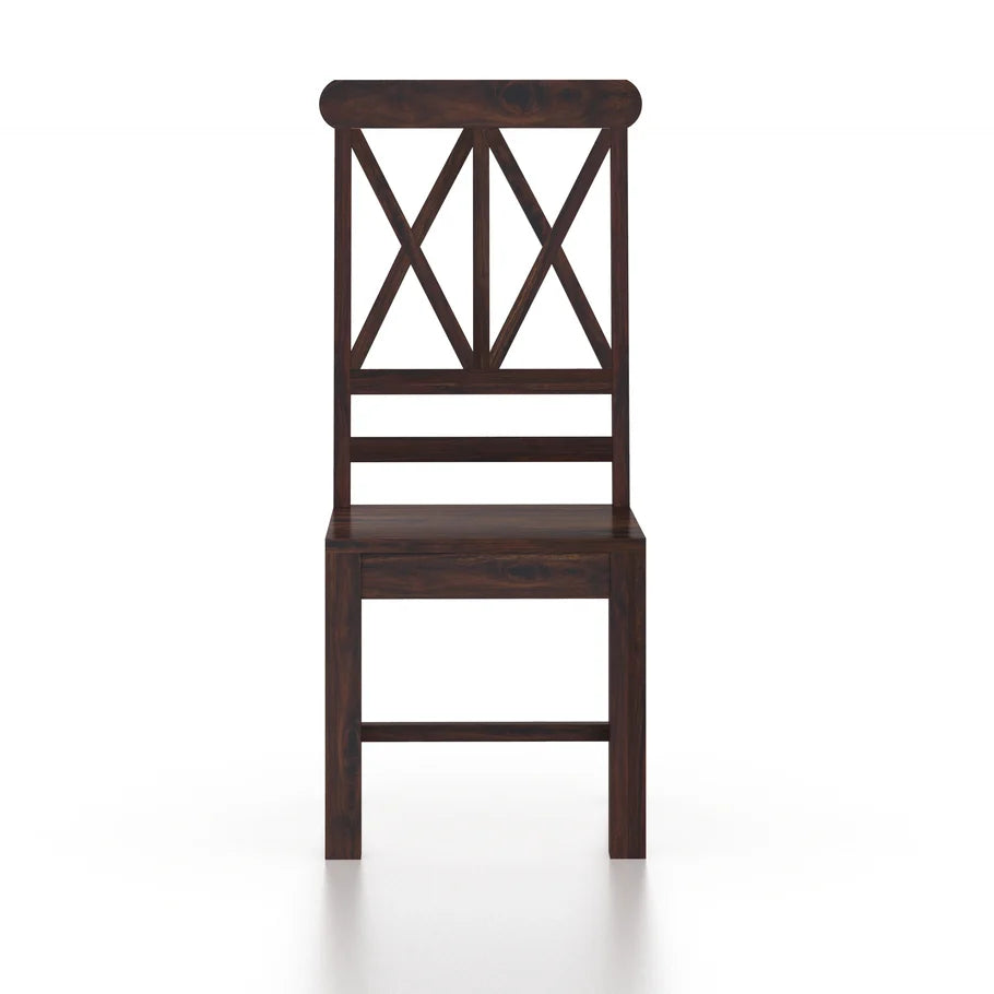 Cross Solid Sheesham Wood Office/Study/Dining Chair - 3 Years Warranty