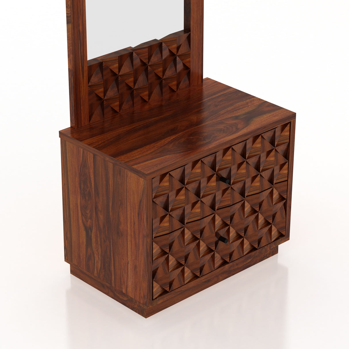 Raj Solid Sheesham Wood Dressing Table Mirror -  3 Years Warranty