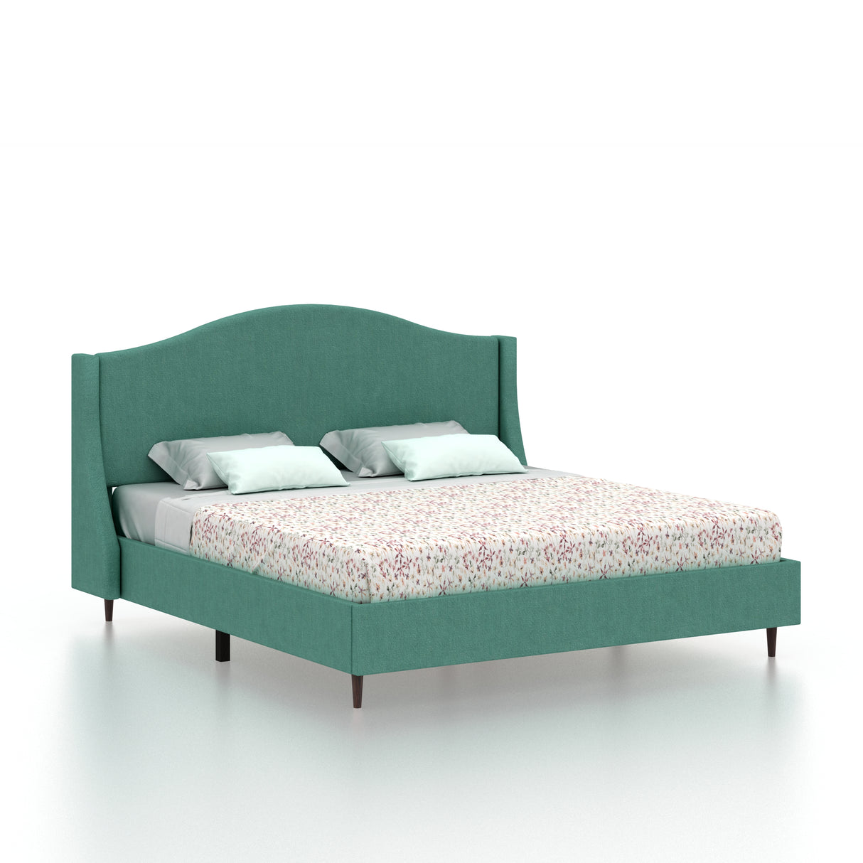 Maron Upholstered Without Storage Bed-3 Years Warranty(LUXE EDITION)