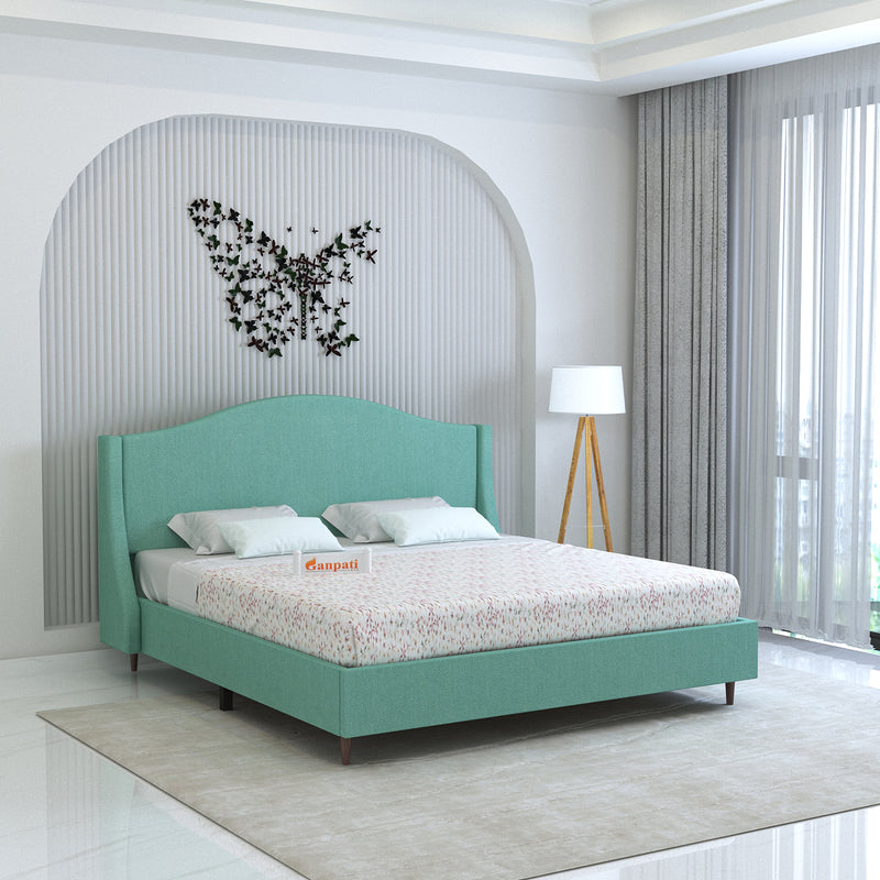 Maron Upholstered Without Storage Bed-3 Years Warranty(LUXE EDITION)