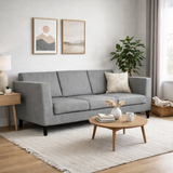 MANALI Three Seater Upholstered Sofa Velvet - 3 Years Warranty