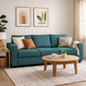 GOA Three Seater Upholstered Sofa Velvet - 3 Years Warranty