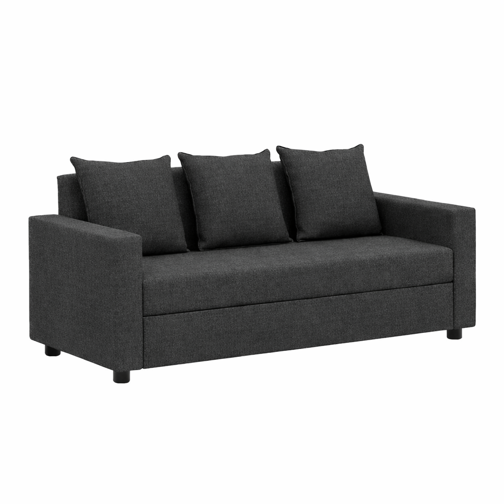 OOTY Three Seater Upholstered Sofa Velvet - 3 Years Warranty