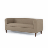 Ronny Three Seater Upholstered Sofa Velvet - 12 Months Warranty - BROWN
