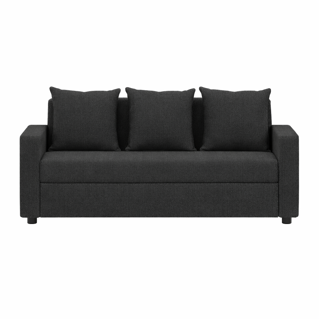 OOTY Three Seater Upholstered Sofa Velvet - 3 Years Warranty
