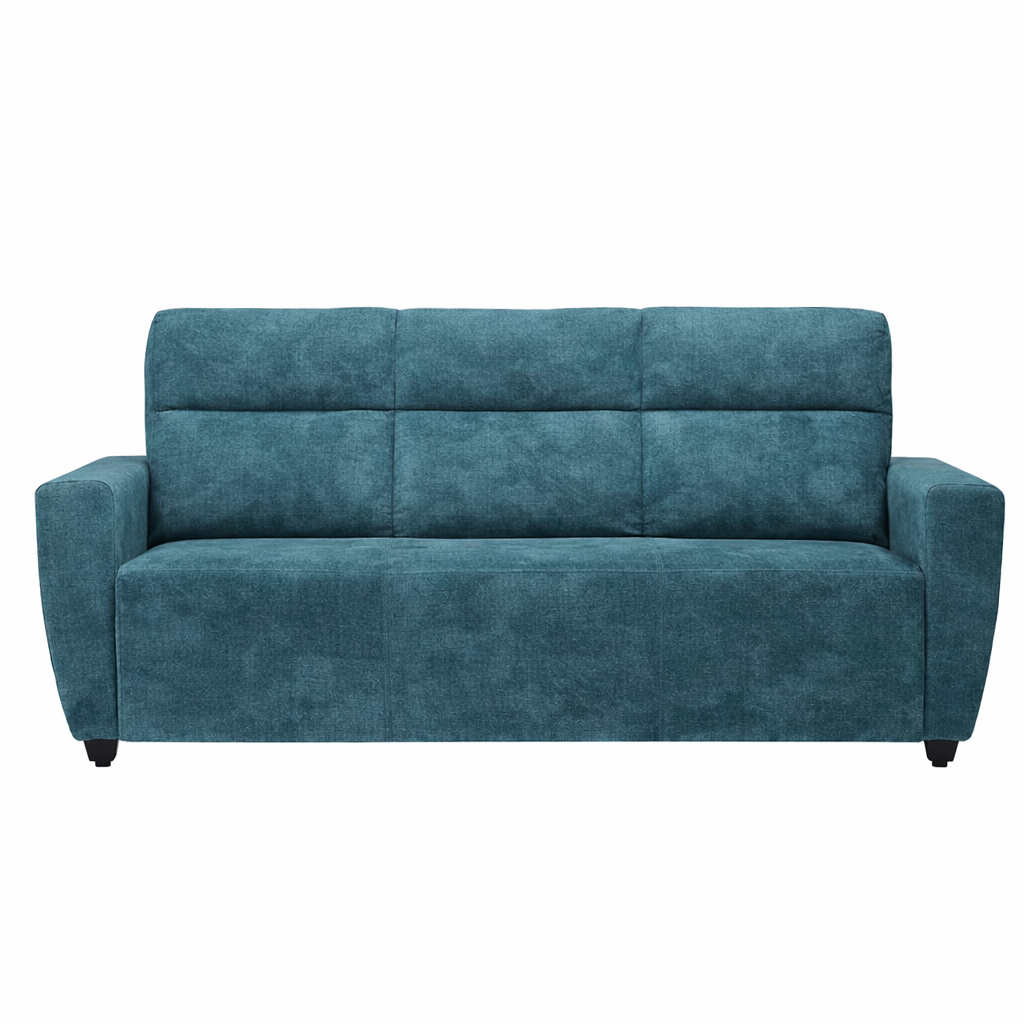 Roman Three Seater Upholstered Sofa Velvet - 3 Years Warranty