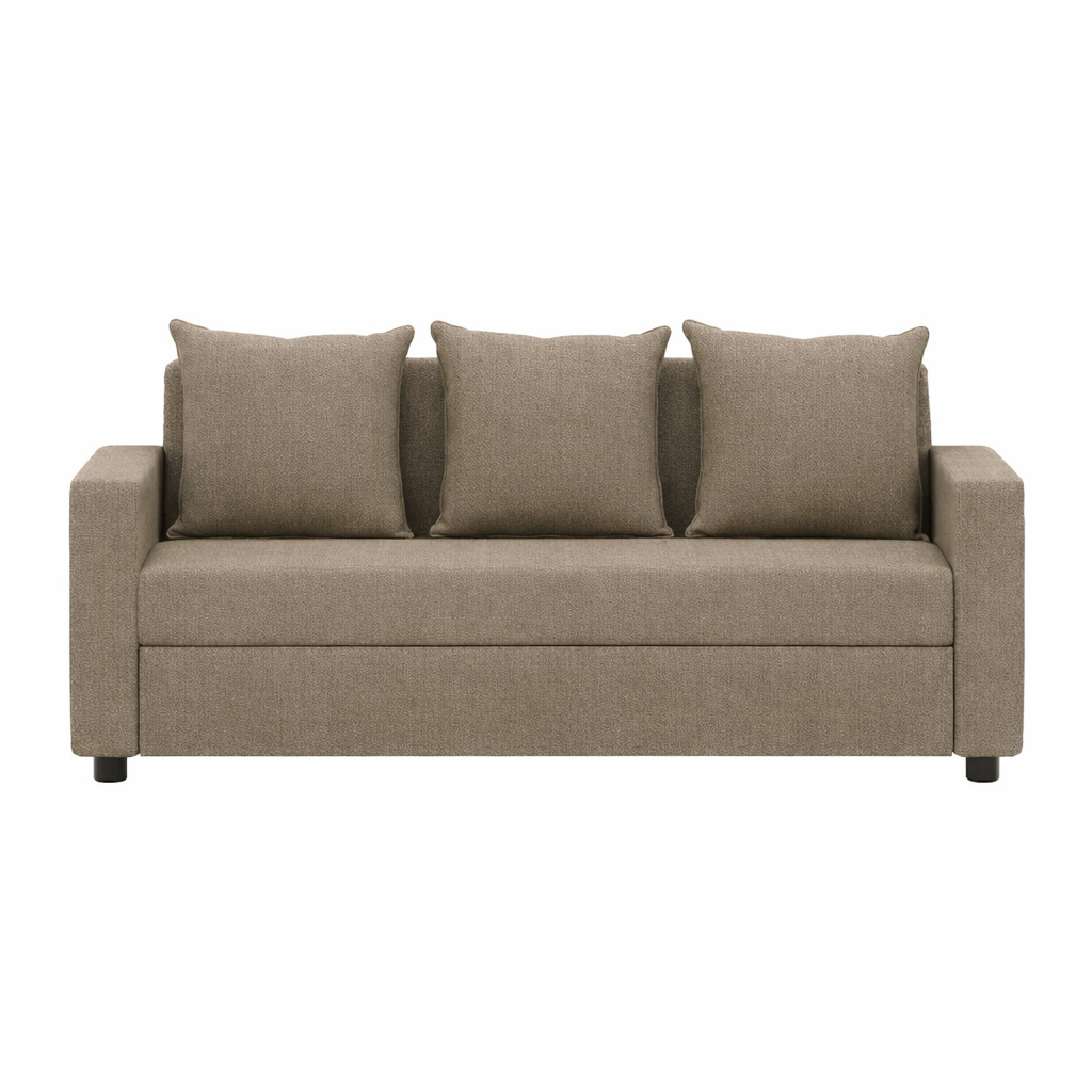 OOTY Three Seater Upholstered Sofa Velvet - 3 Years Warranty