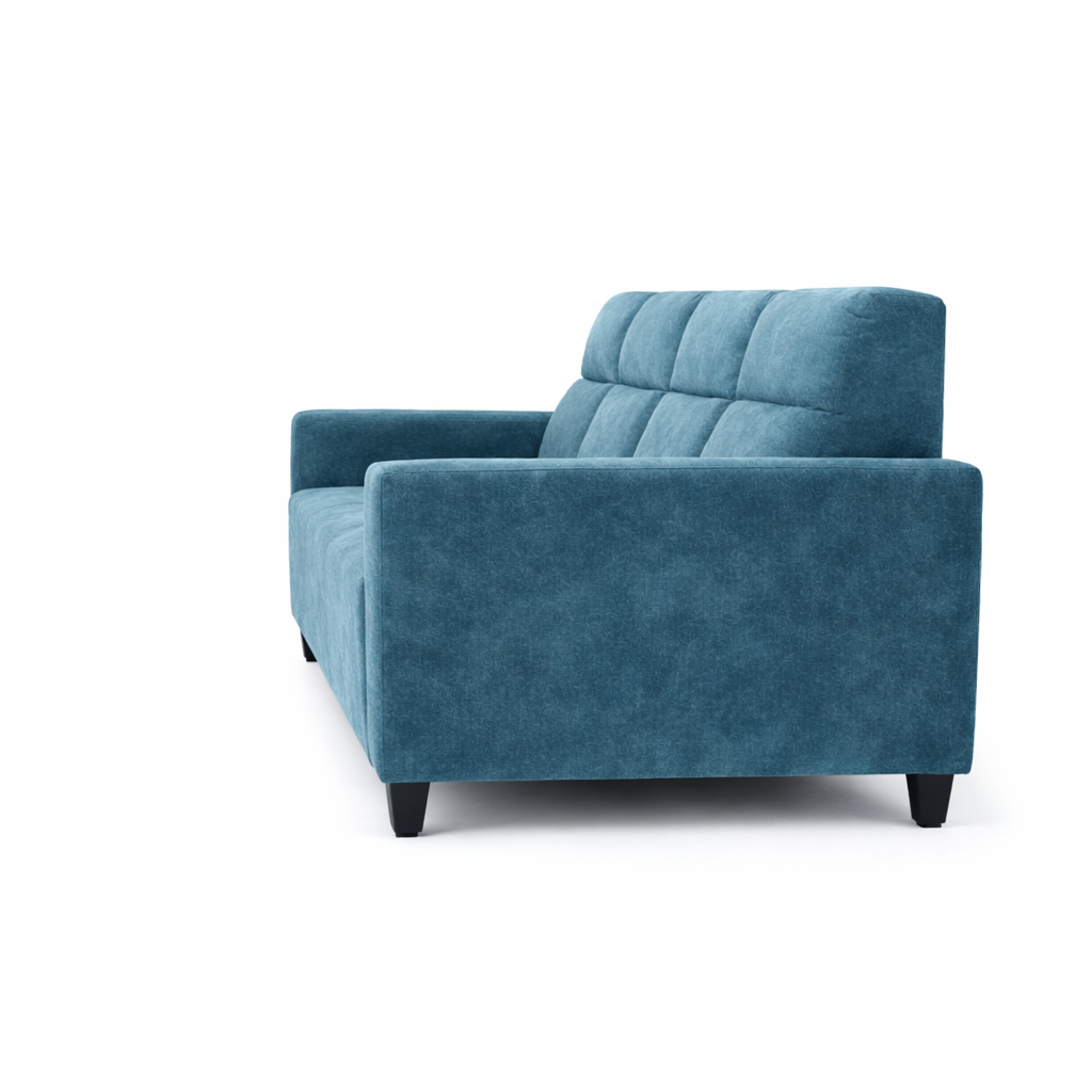 Roman Three Seater Upholstered Sofa Velvet - 3 Years Warranty