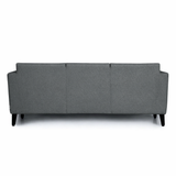 MANALI Three Seater Upholstered Sofa Velvet - 3 Years Warranty