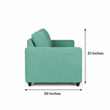 GOA Three Seater Upholstered Sofa Velvet - 3 Years Warranty