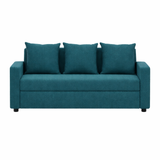 OOTY Three Seater Upholstered Sofa Velvet - 3 Years Warranty
