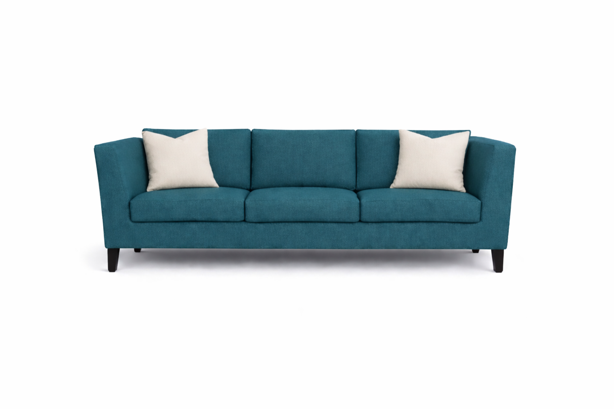 MANALI Three Seater Upholstered Sofa Velvet - 3 Years Warranty