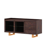 Victoria Solid Sheesham Wood Sideboard With Doors and Drawer Storage - 1 Year Warranty