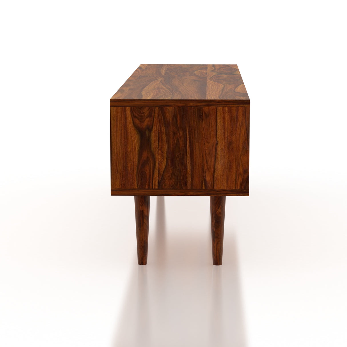 Hexa Solid Sheesham Wood TV Unit - 3 Years Warranty