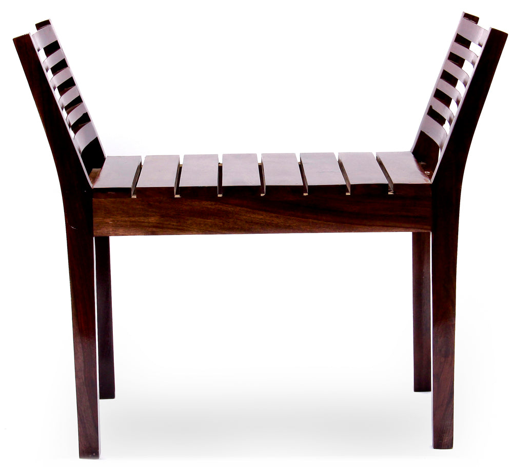 Cairo Solid Sheesham Wood Bench - 3 Years Warranty