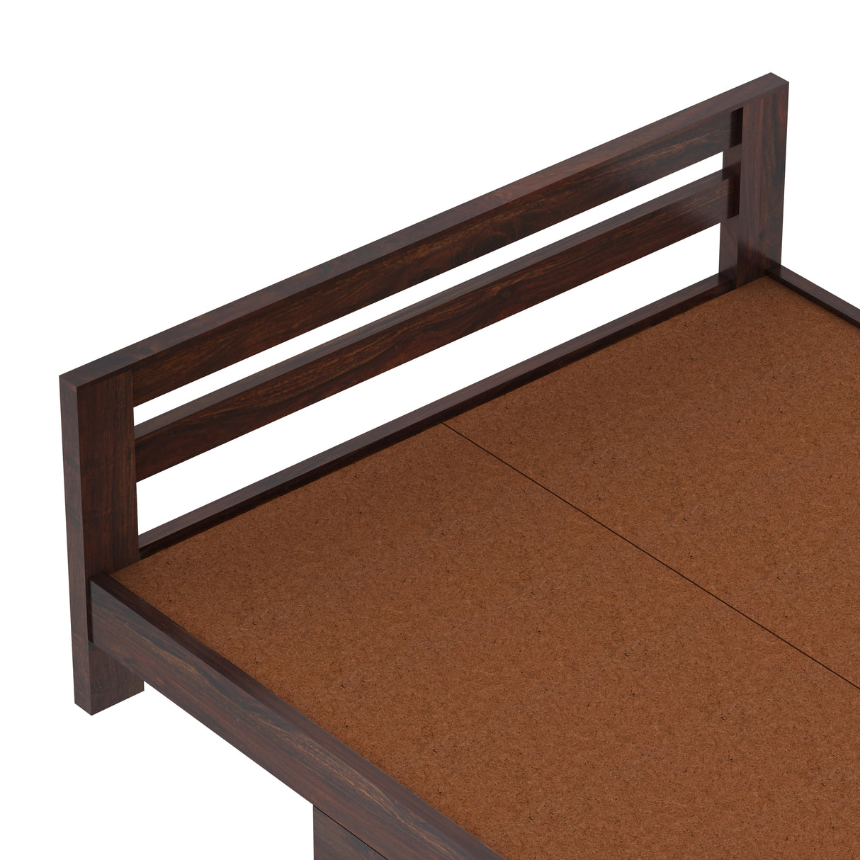 Foster Bed in Solid Sheesham Wood With Drawer Storage - 3 Years Warranty