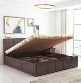 Scott Solid Sheesham Wood Bed With Hydraulic Storage - 1 Year Warranty