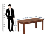 Armania Solid Sheesham Wood 6 Seater Dining Table Set - 3 Years Warranty