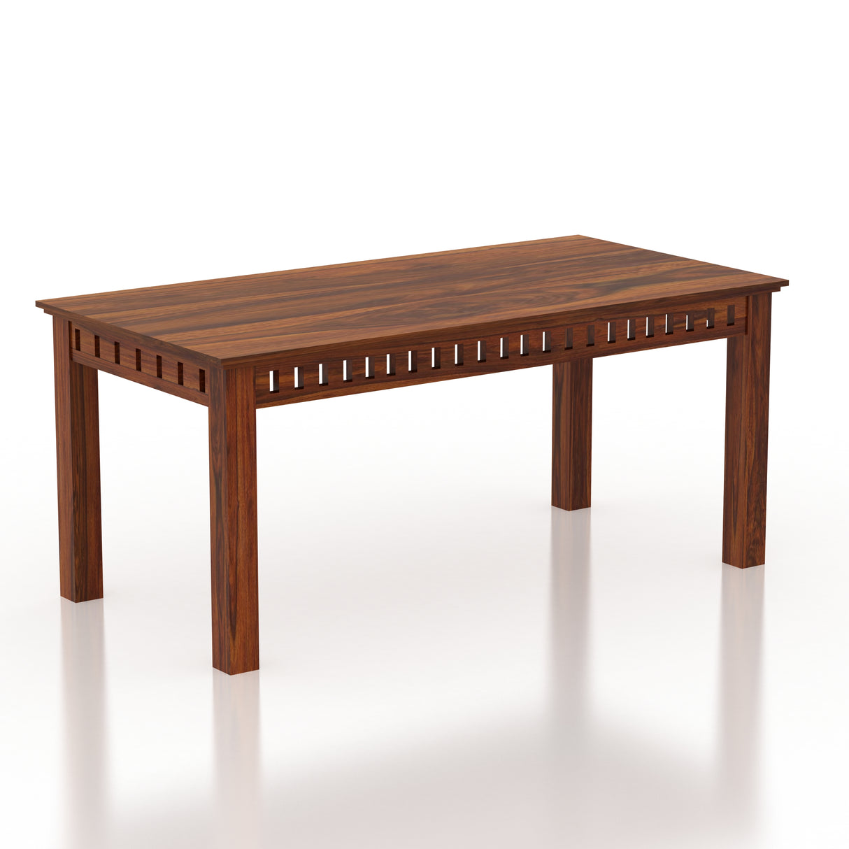Armania Solid Sheesham Wood 6 Seater Dining Table Set - 3 Years Warranty