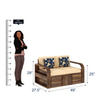 Scott Solid Sheesham Wood Two Seater Sofa - 3 Years Warranty
