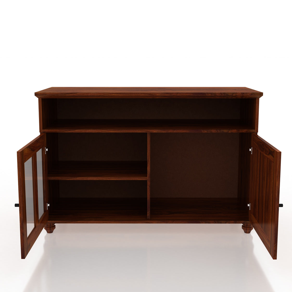 Fusion Solid Sheesham Wood Display Unit/Sideboard - 3 Years Warranty