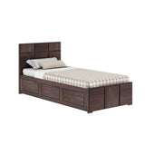 Scott Solid Sheesham Wood Single Bed With Box Storage - 1 Year Warranty