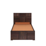 Scott Solid Sheesham Wood Single Bed With Box Storage - 1 Year Warranty