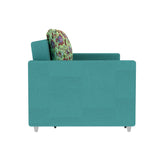 Victoria Fabric 3 Seater Pull Out Sofa Cum Bed(Blue) - 24 Months Warranty