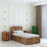 Scott Solid Sheesham Wood Single Bed With Box Storage - 3 years Warranty