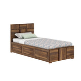 Scott Solid Sheesham Wood Single Bed With Box Storage - 3 years Warranty
