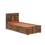 Scott Solid Sheesham Wood Single Bed With Box Storage - 3 years Warranty