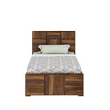 Scott Solid Sheesham Wood Single Bed With Box Storage - 3 years Warranty
