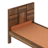 Scott Solid Sheesham Wood Single Bed  - 3 years Warranty