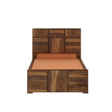 Scott Solid Sheesham Wood Single Bed  - 3 years Warranty